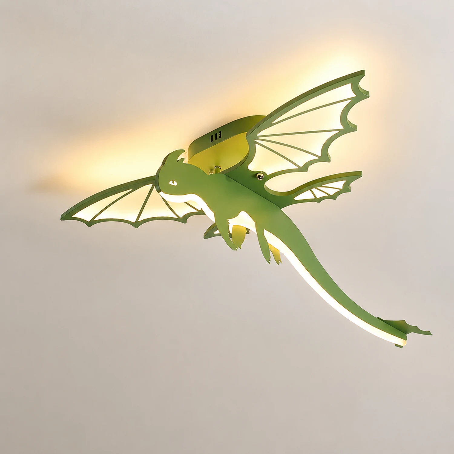 Green Dinosaur Ceiling Light - Lumpaz