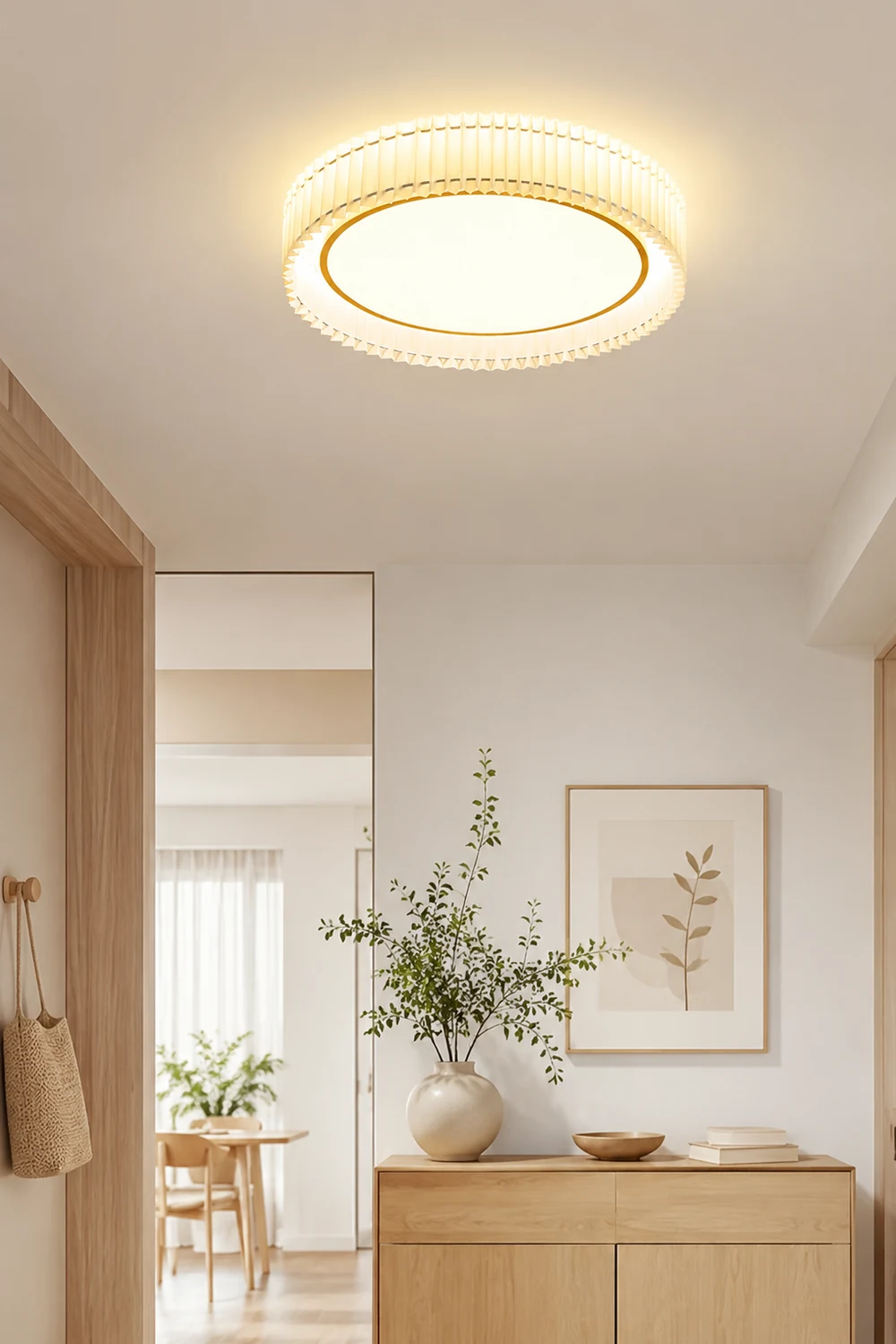 Round Pleated Ceiling Lamp - Lumpaz