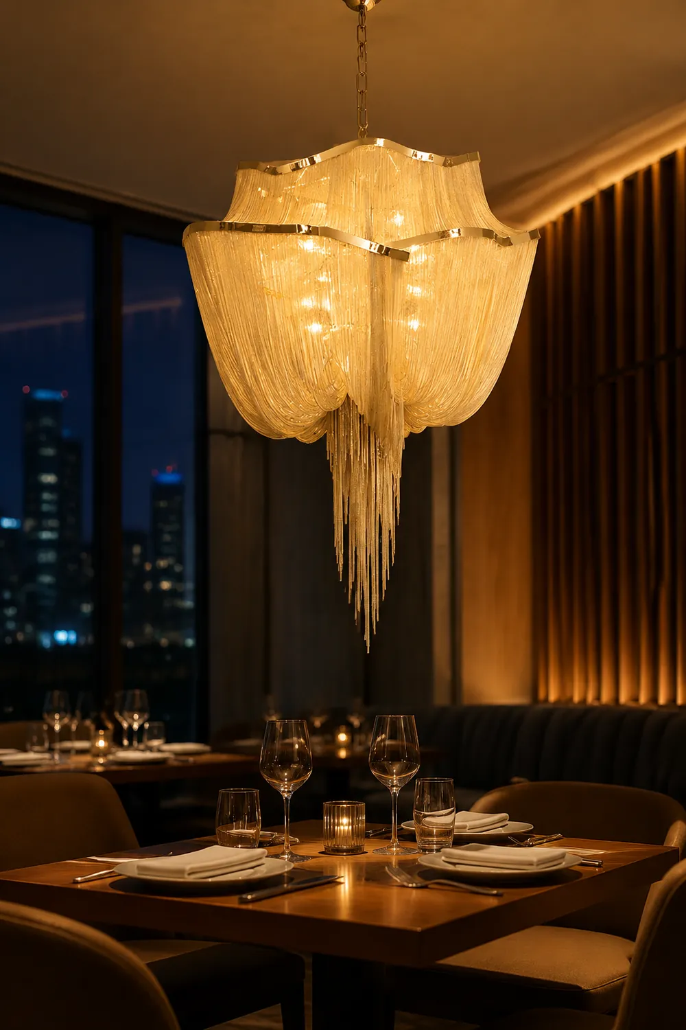 Chains Shimmering Chandelier - Lumpaz
