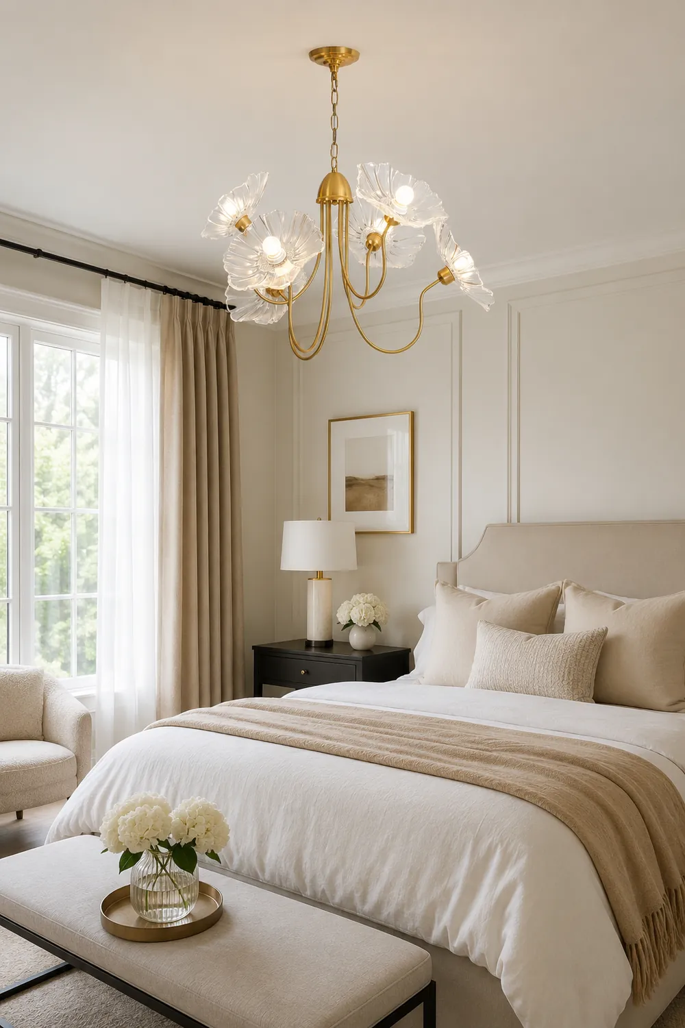 Lotus Leaf Glass Chandelier - Lumpaz