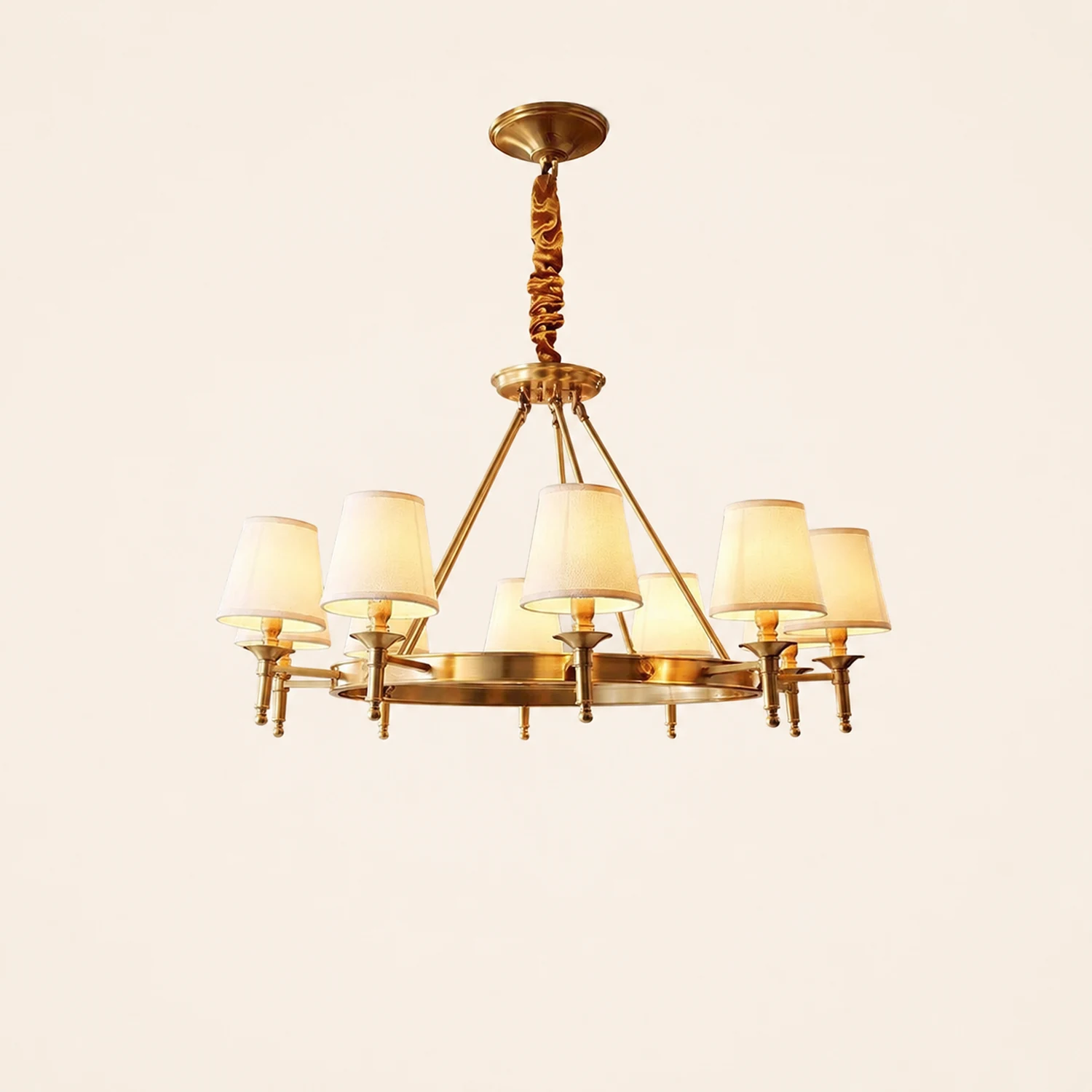 Antique Brass Chandelier - Lumpaz