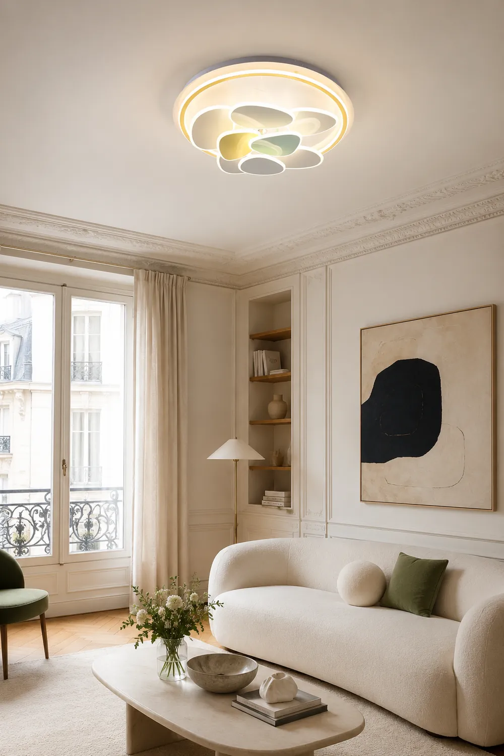 Colorful Cloud Round Ceiling Lamp - Lumpaz