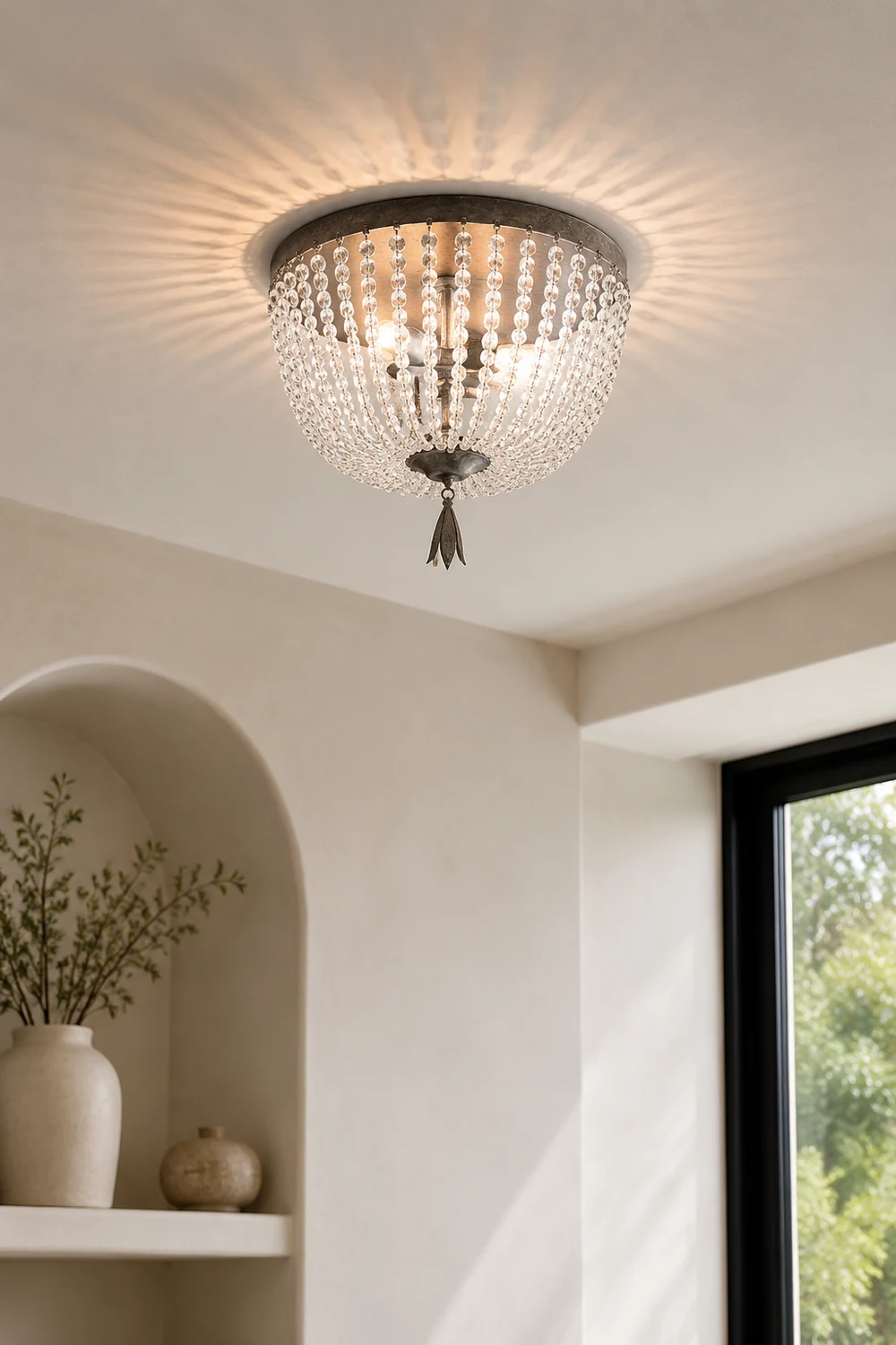 Dauphine Crystal Ceiling Light - Lumpaz