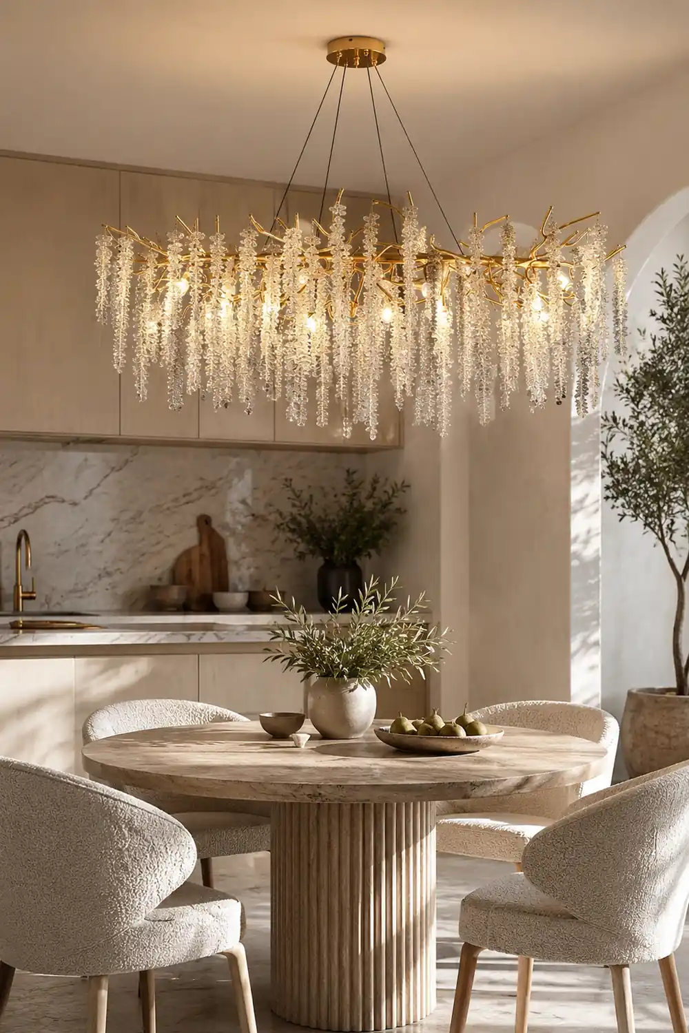 Wisteria Flower Crystal Chandelier - Lumpaz