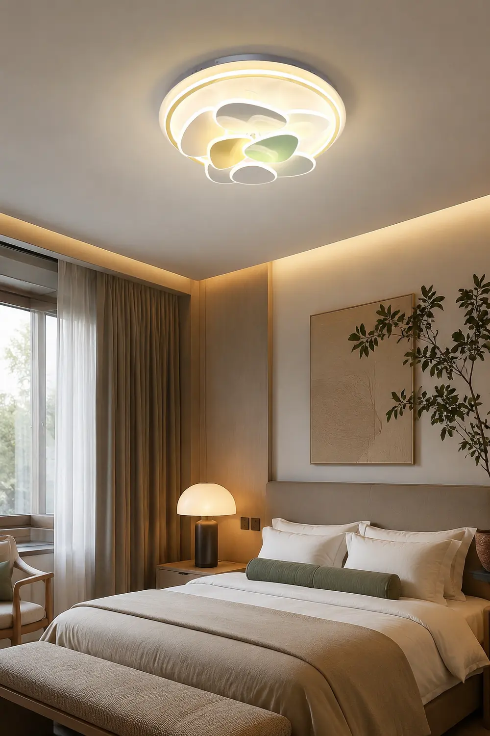 Colorful Cloud Round Ceiling Lamp - Lumpaz