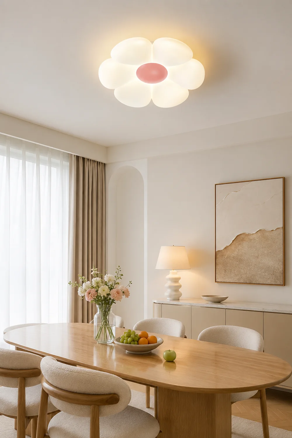 Six-leaf Flower Kids Room Ceiling Lamp - Lumpaz