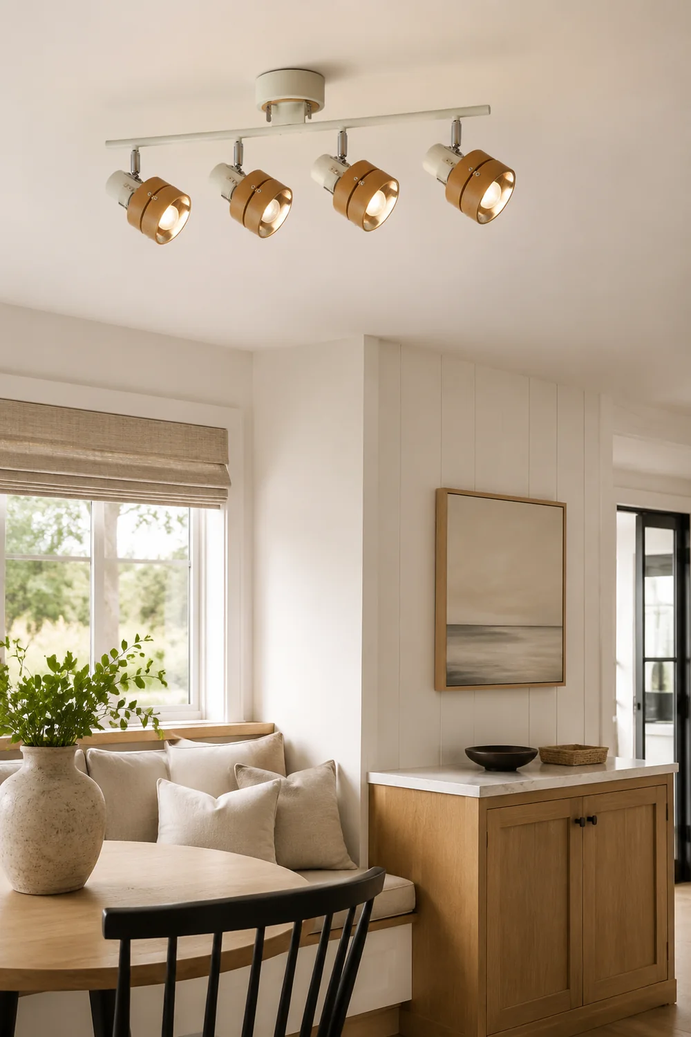Wooden Adjustable Spot Ceiling Lamp - Lumpaz