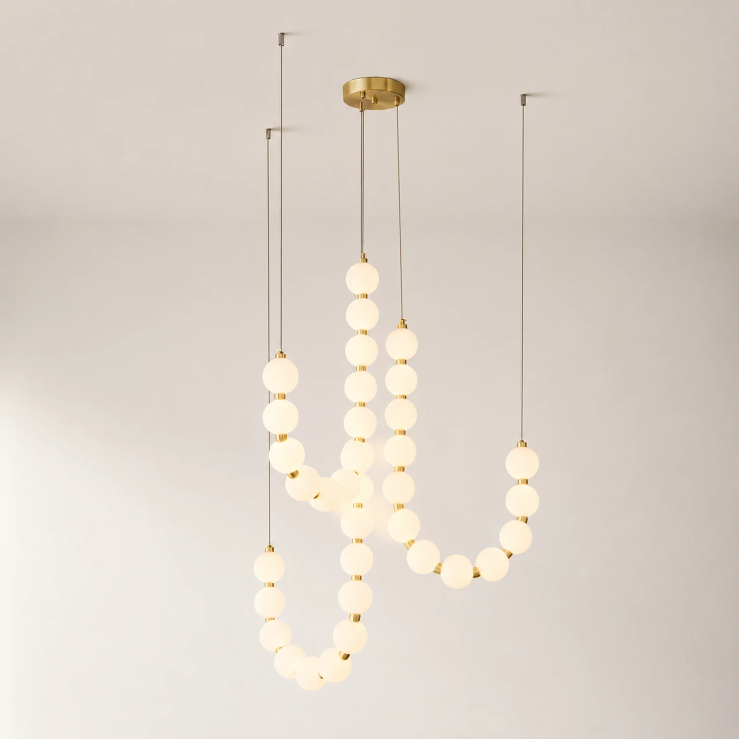 Acrylic Pearl Necklace Chandelier - Lumpaz