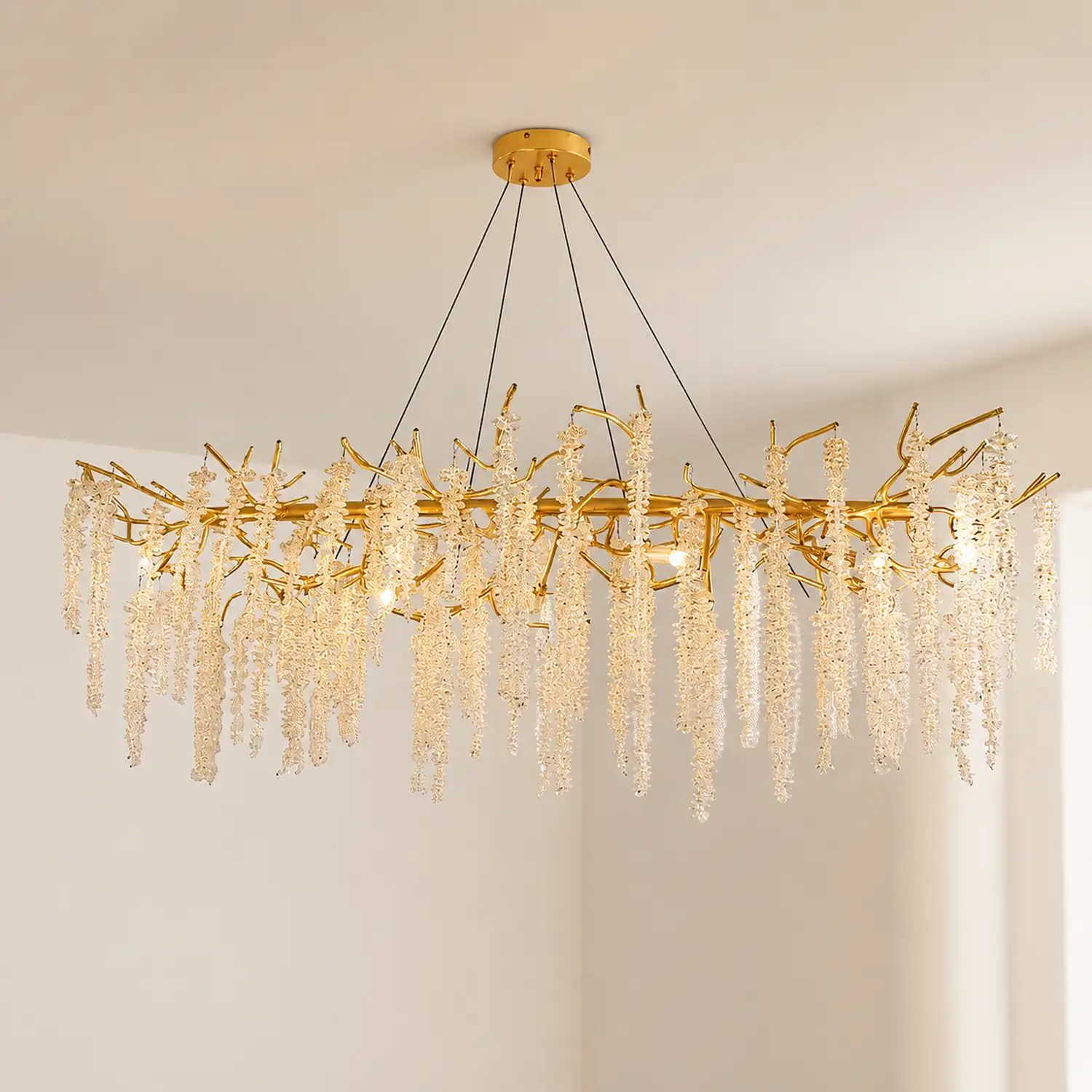 Wisteria Flower Crystal Chandelier - Lumpaz