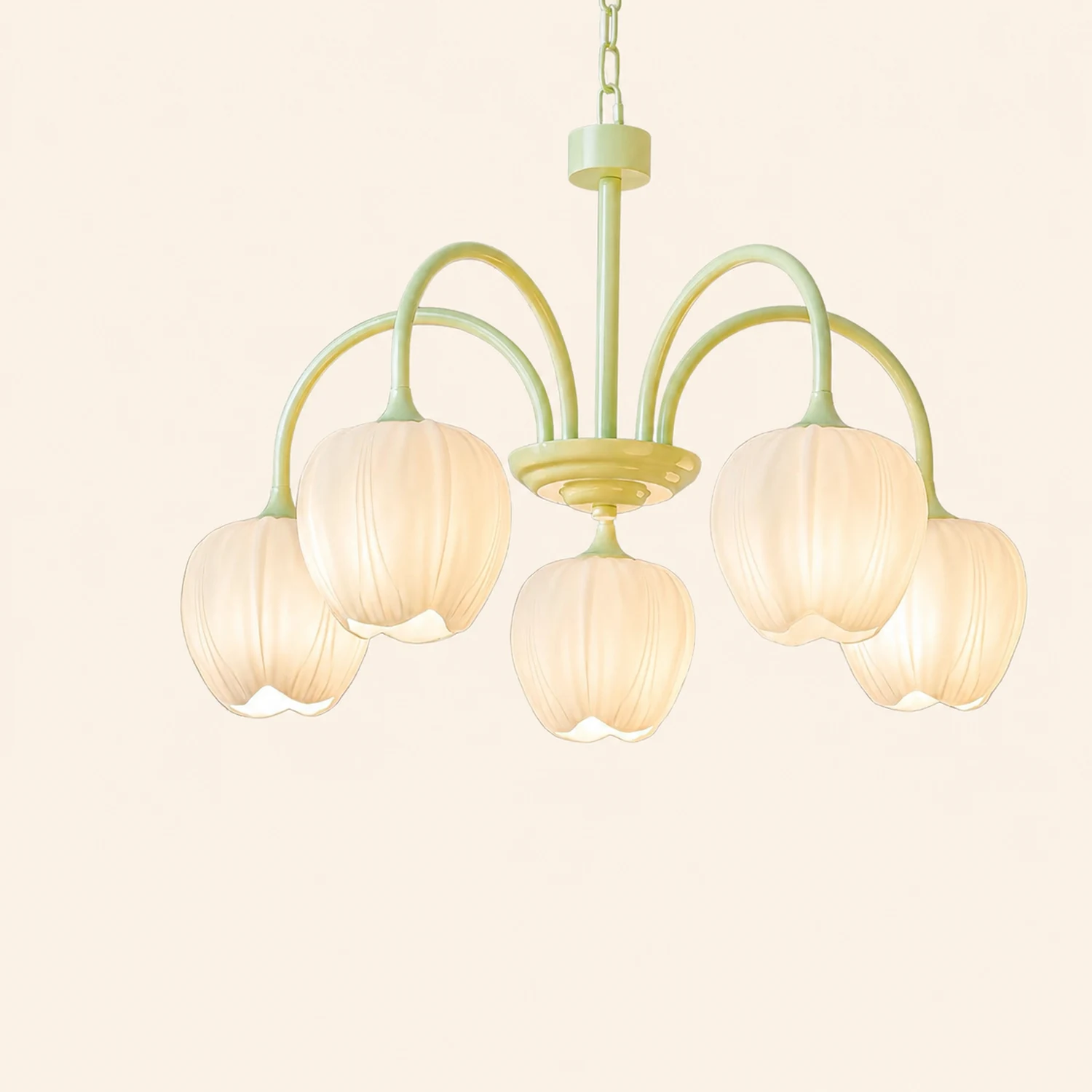 Tulip Matcha Chandelier - Lumpaz