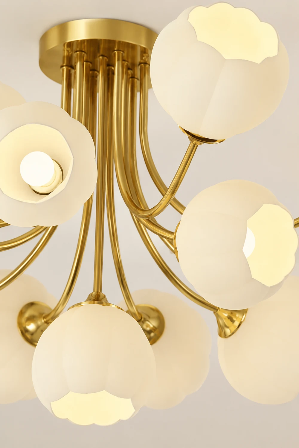 Pumpkin Brass Ceiling Lamp - Lumpaz