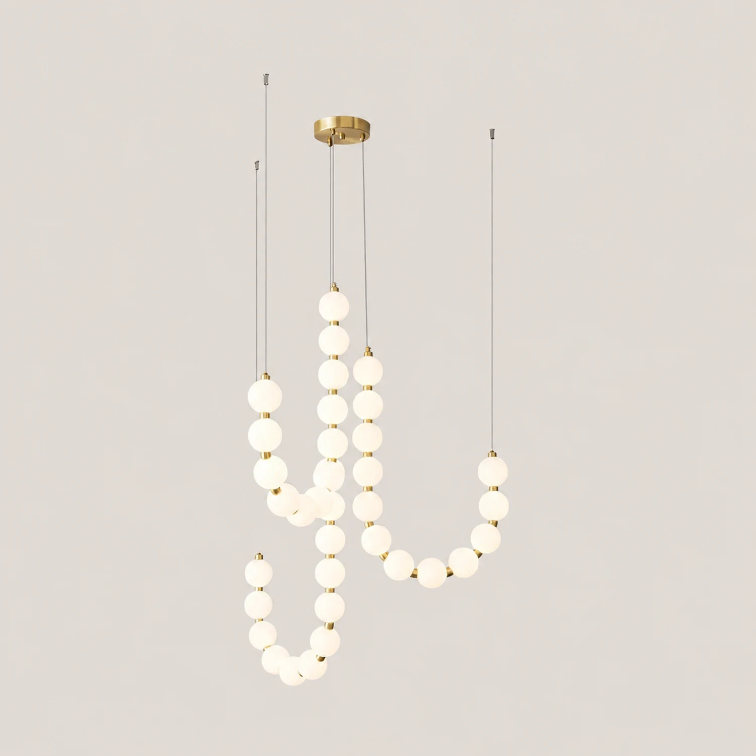 Acrylic Pearl Necklace Chandelier - Lumpaz