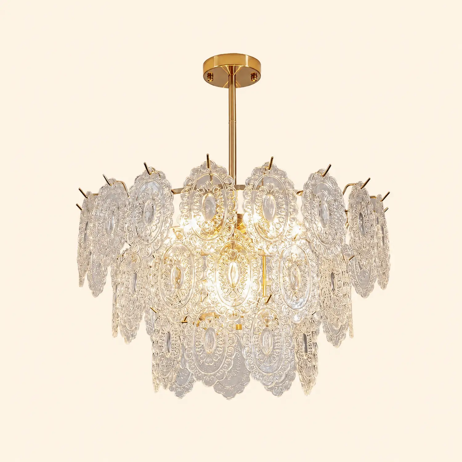 Wave Glass Chandelier - Lumpaz