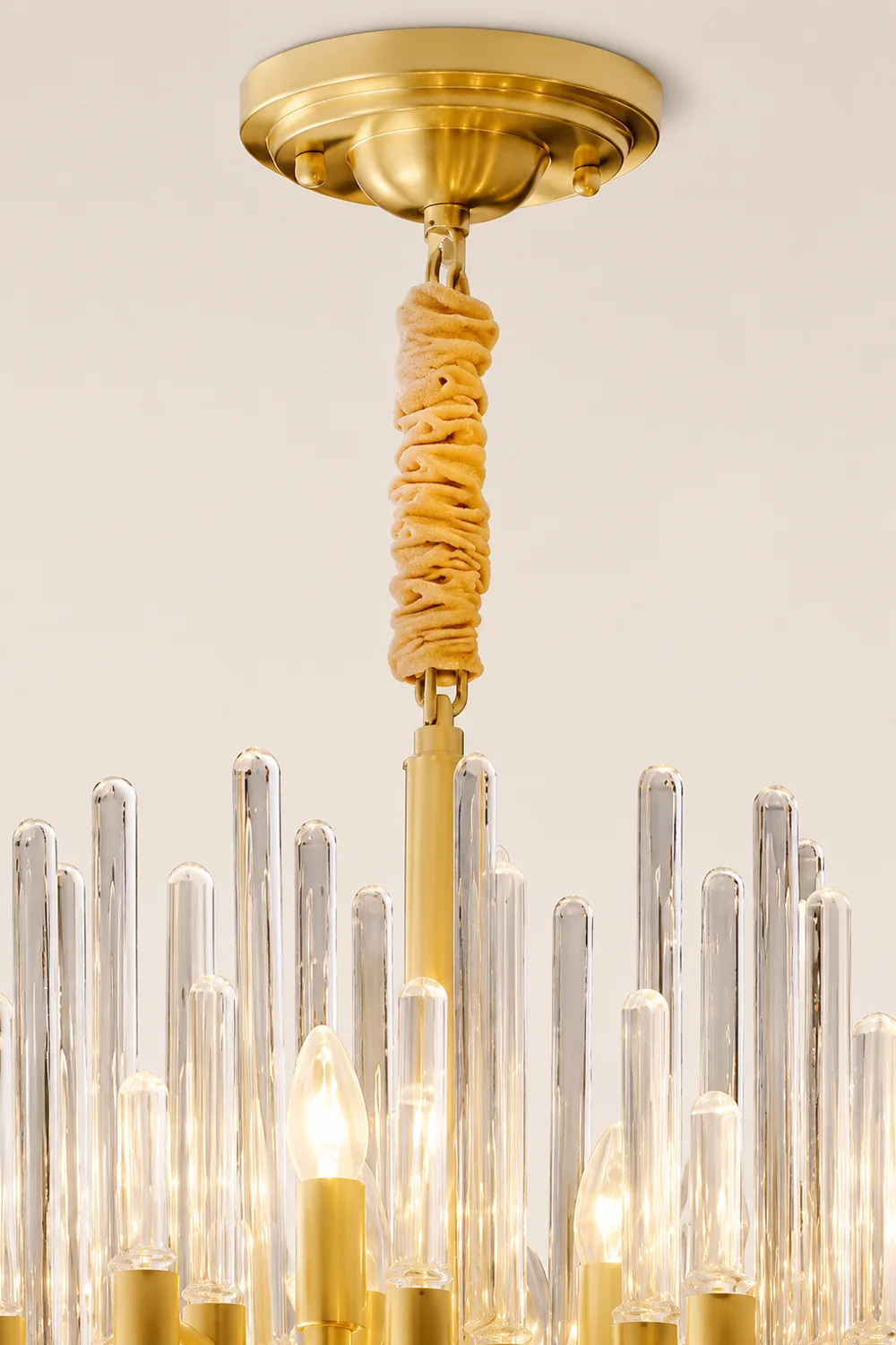 Vintage Antique Brass Chandelier - Lumpaz