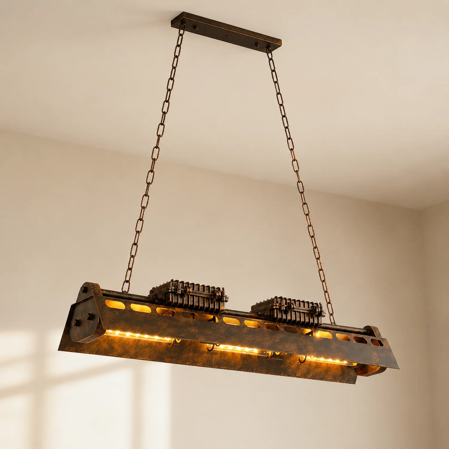 Industrial Steampunk Chandelier - Lumpaz