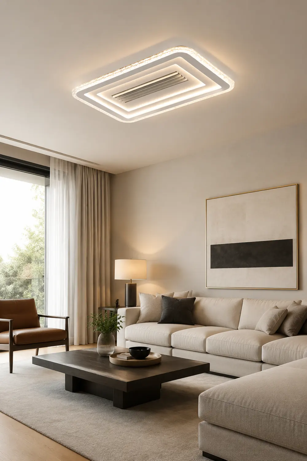 Acrylic Ultrathin Rectangle Ceiling Lamp - Lumpaz