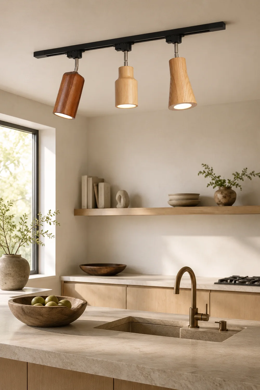 Wood Track Ceiling Lamp - Lumpaz