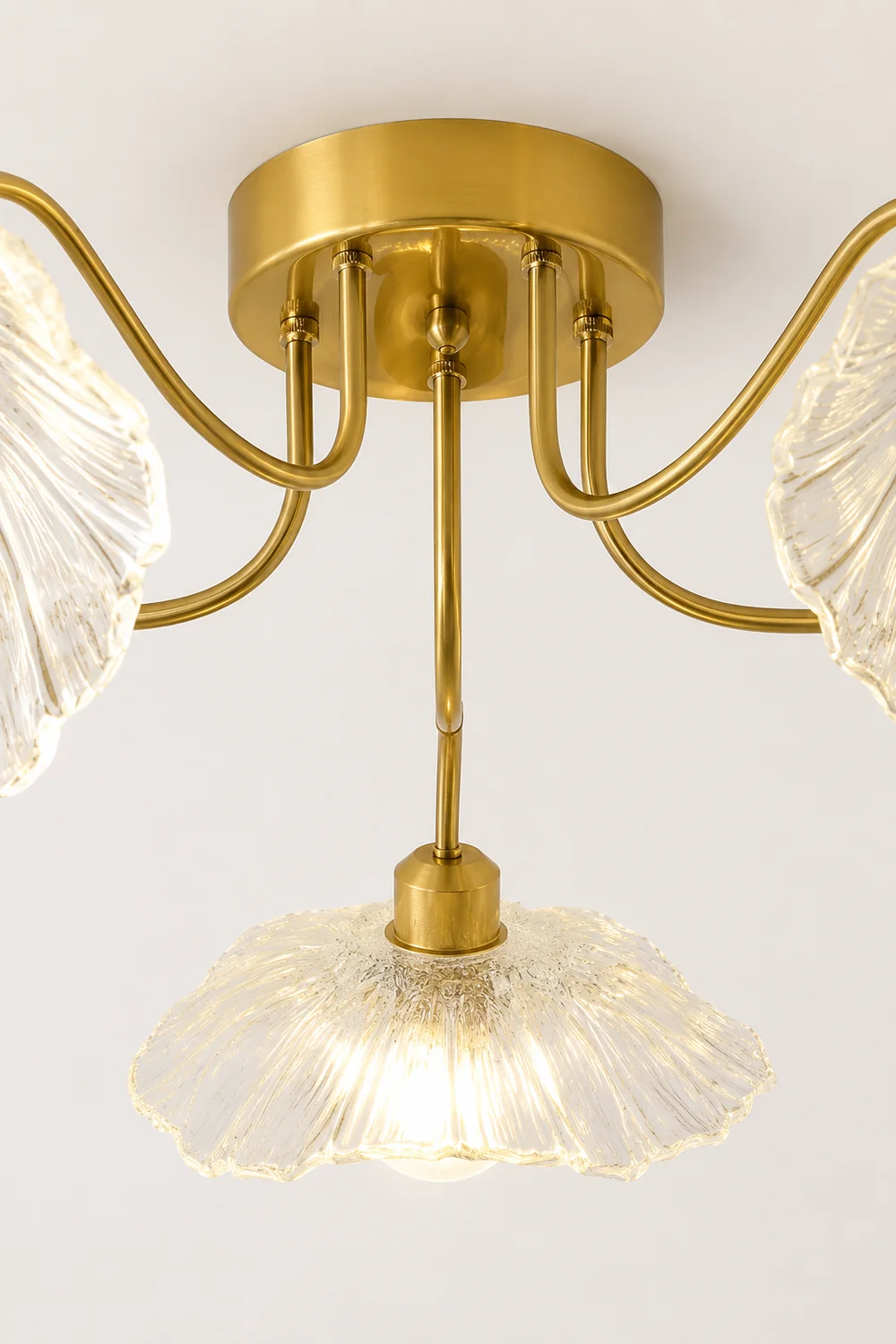 Lotus Leaf Glass Ceiling Lamp - Lumpaz
