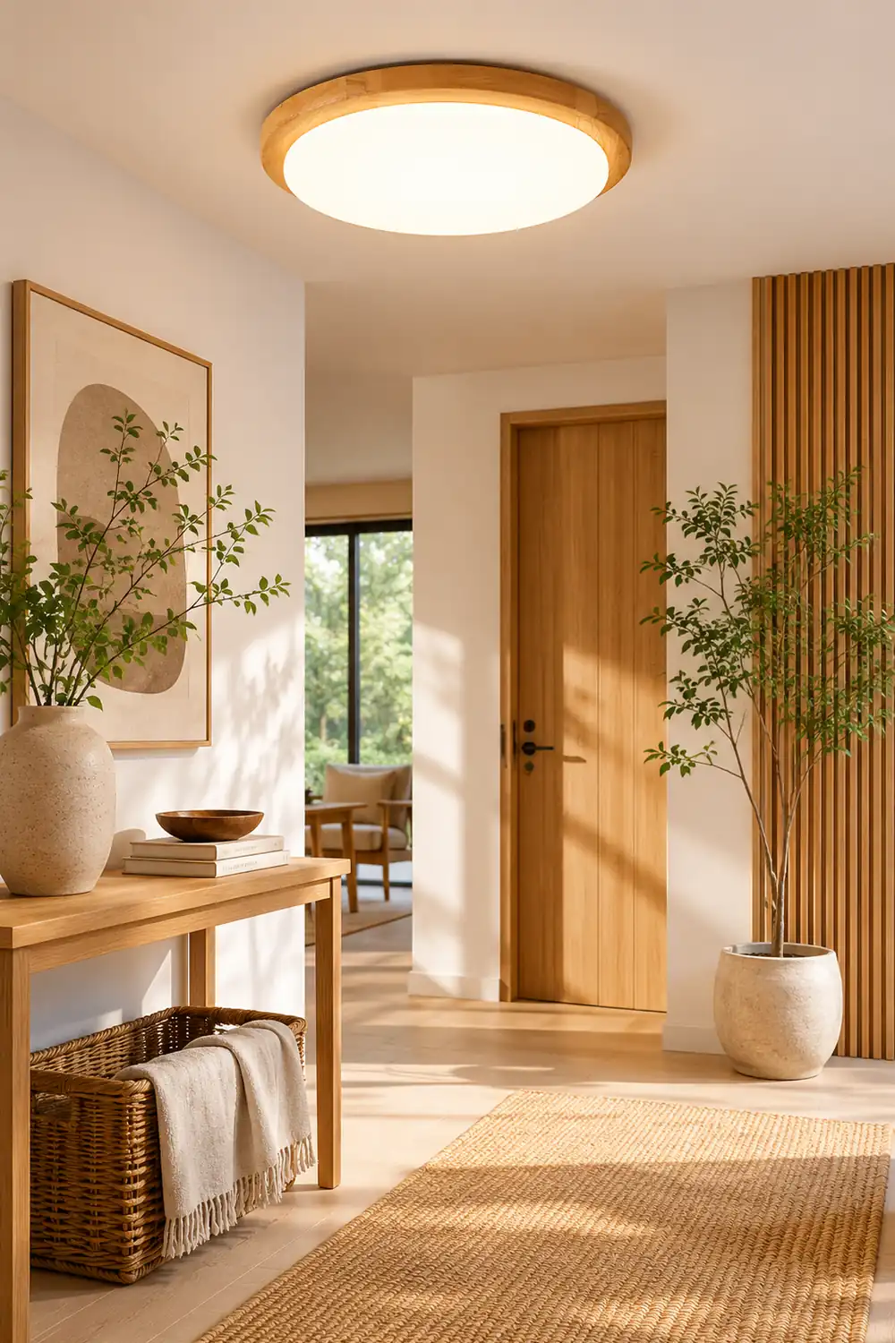 Drum Wood Ceiling Lamp - Lumpaz