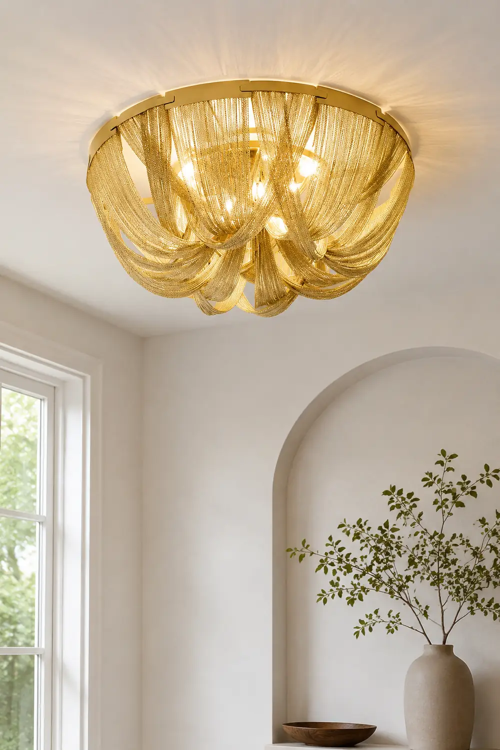 Tassel Aluminum Chain Ceiling Light - Lumpaz