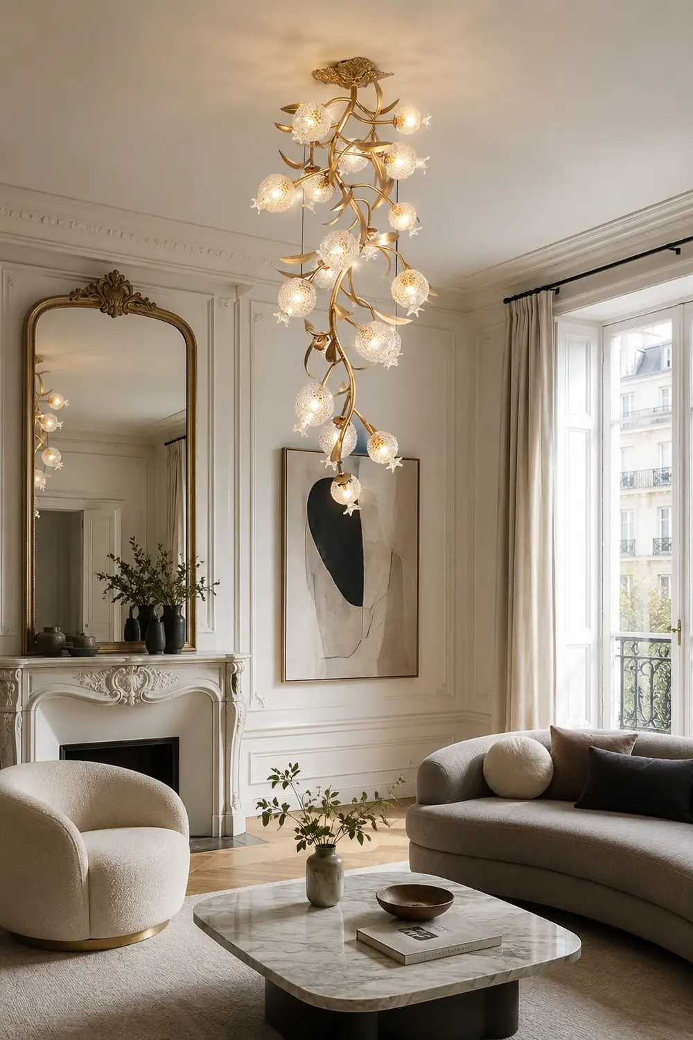 Pomegranate Brass Ceiling Lamp - Lumpaz