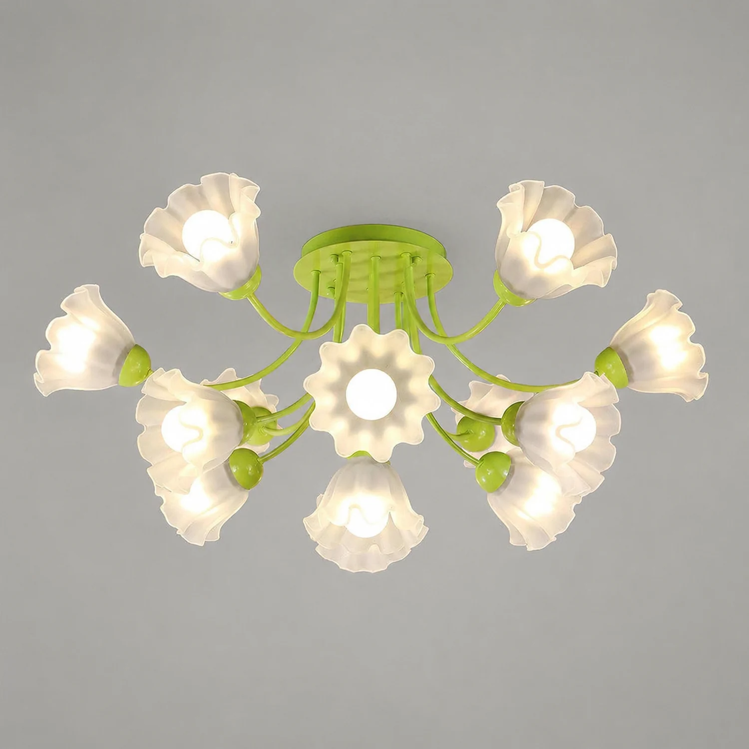Floral Sculpted Ceiling Lamp - Lumpaz