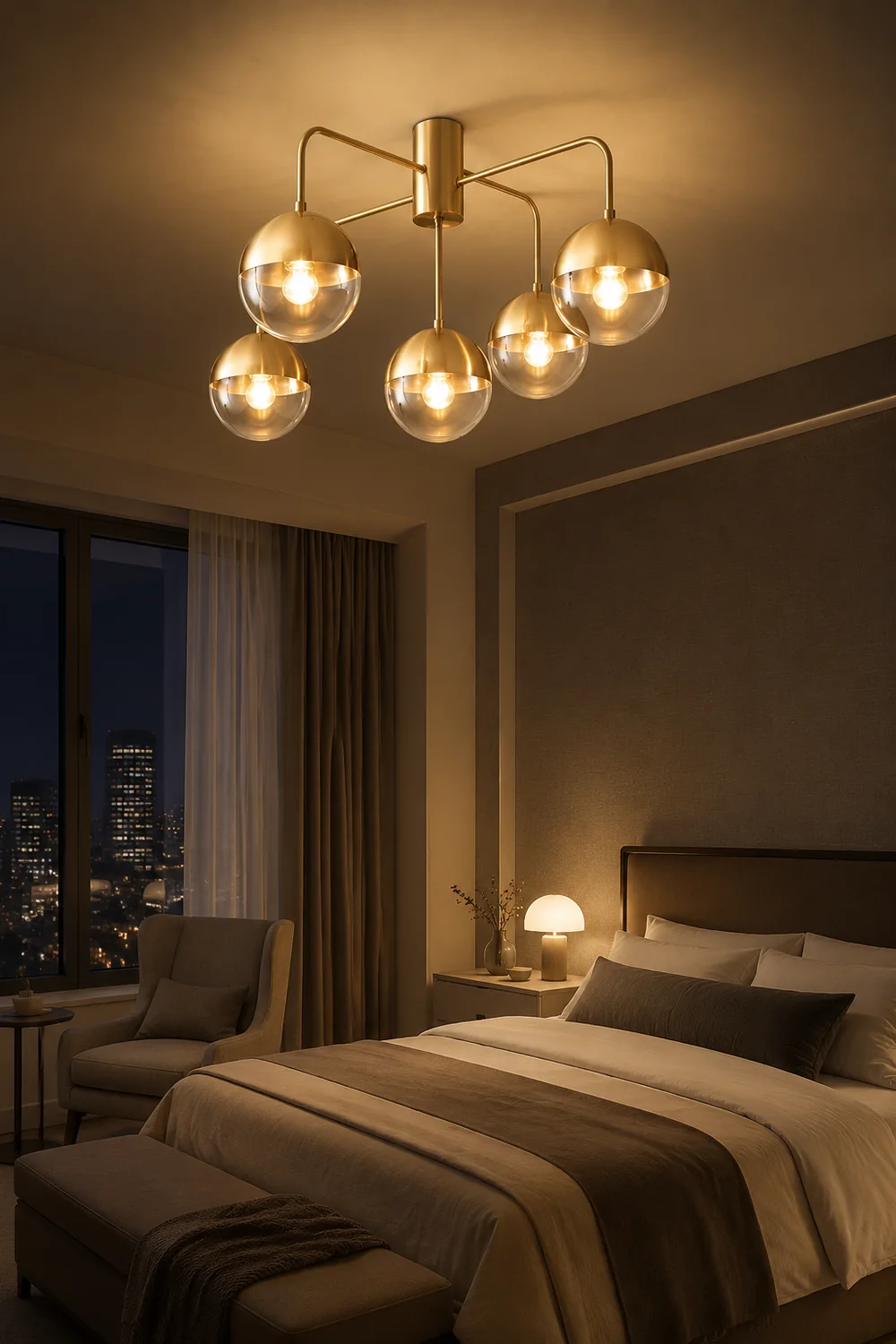 Brass Globulars Ceiling Lamp - Lumpaz