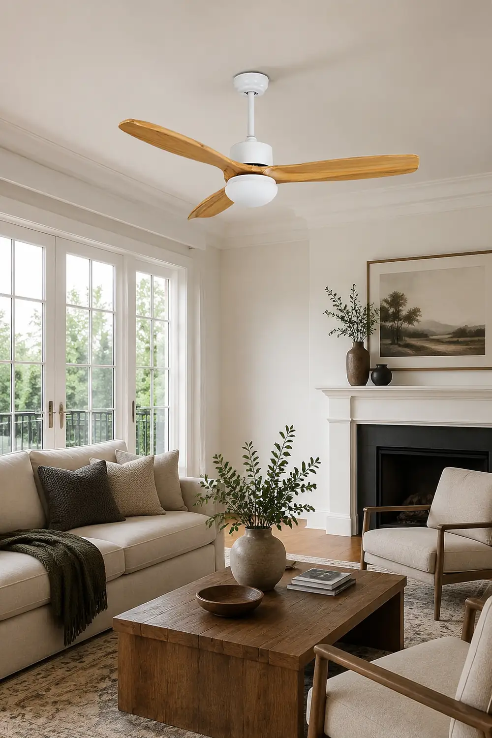 Harborough 3 Ceiling Fan Light - Lumpaz