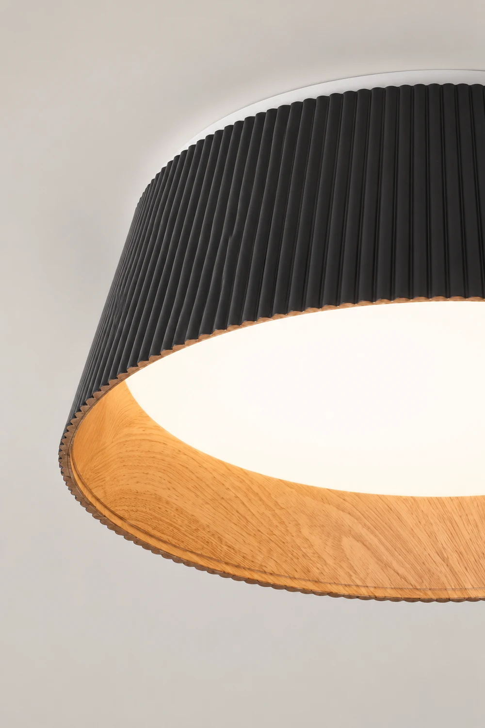 Modern Ribbed Ceiling Light - Lumpaz