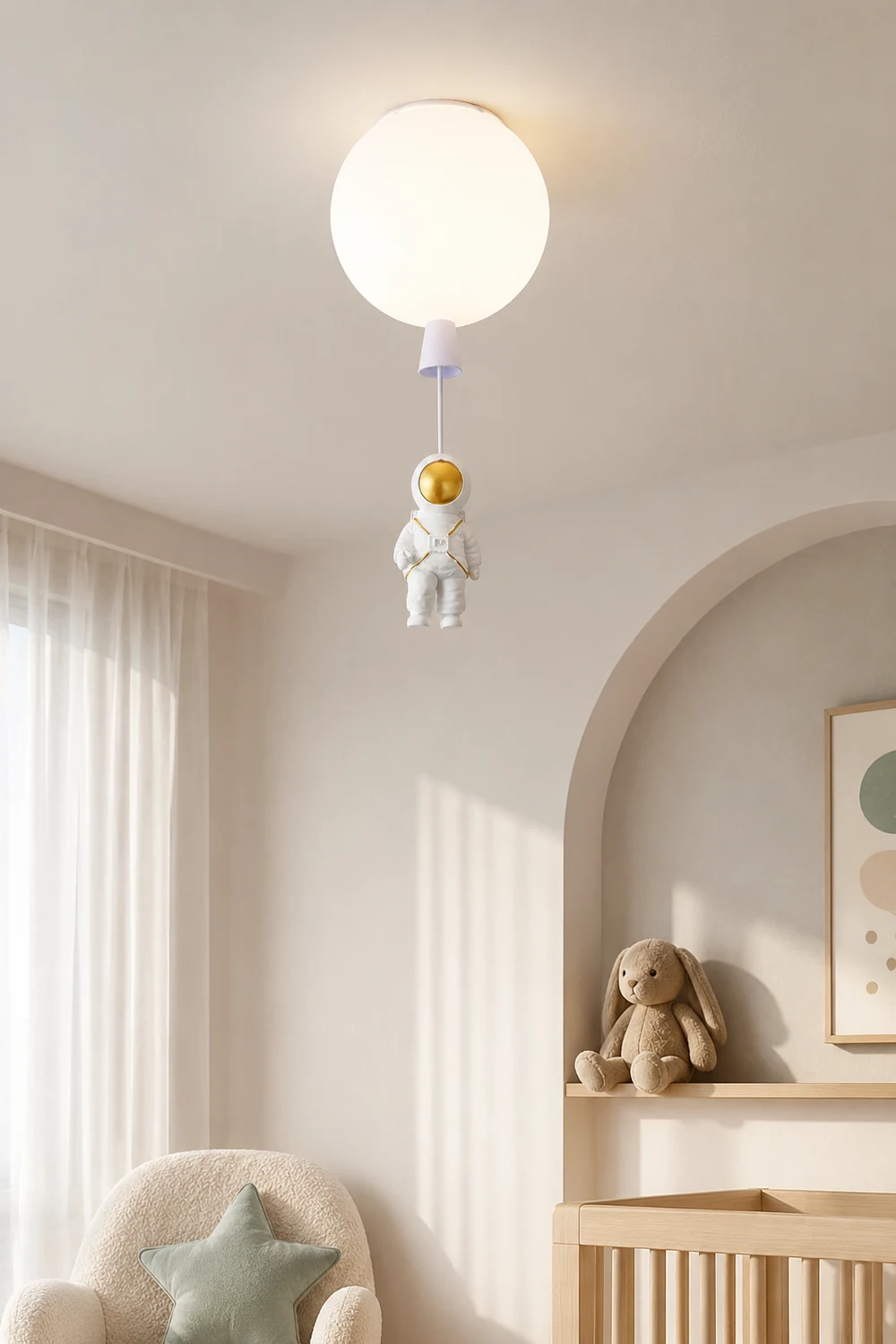 Frosted Balloon Ceiling Light - Lumpaz