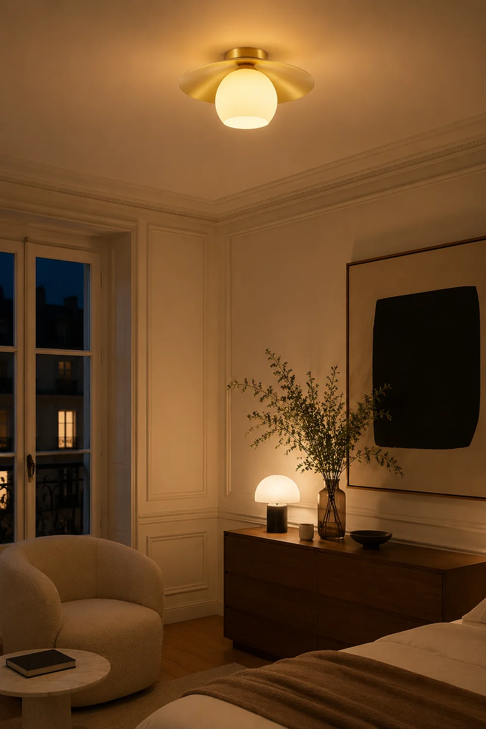 Brass Cap Ceiling Lamp - Lumpaz