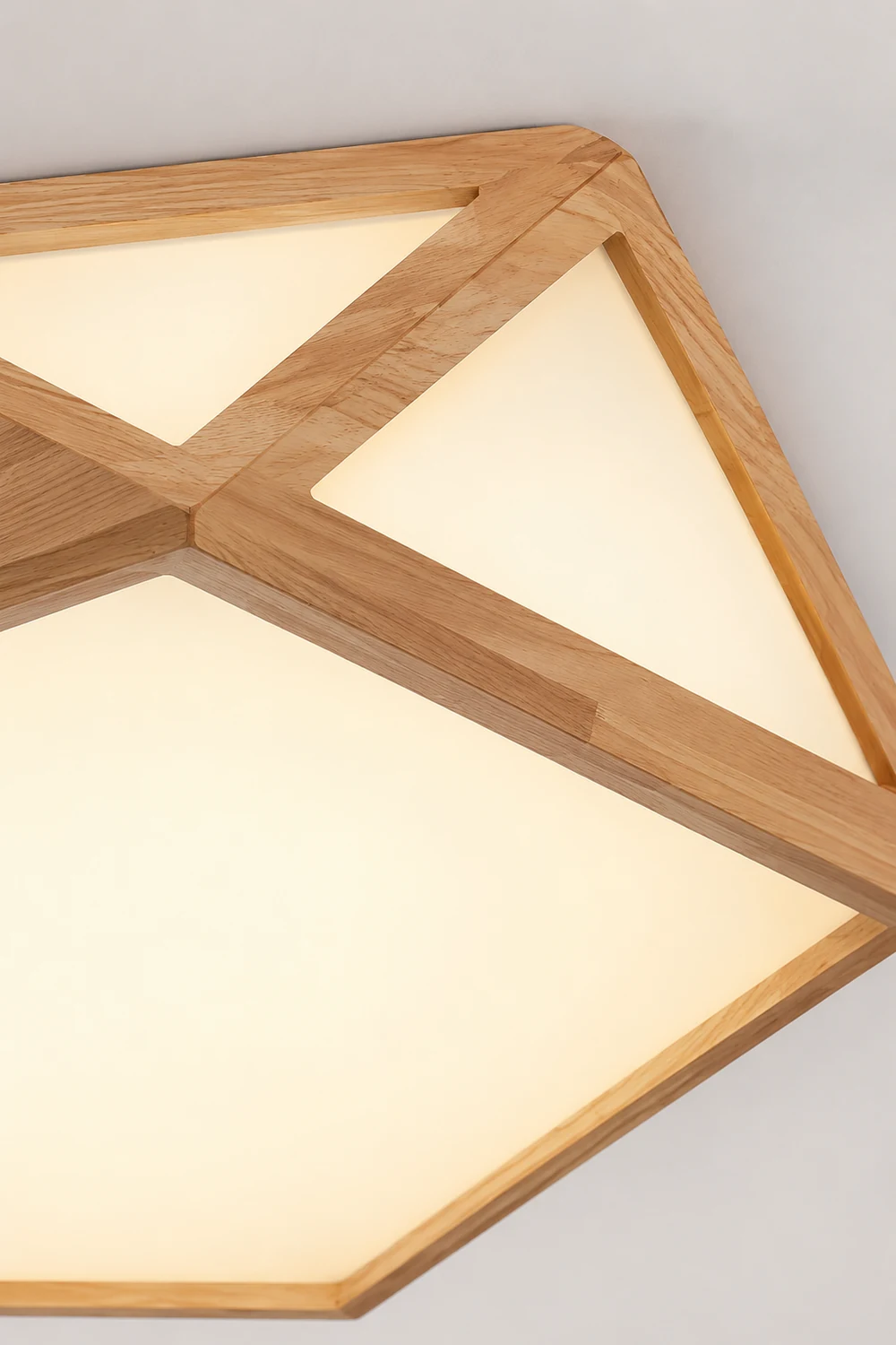 Diamond Wooden Ceiling Lamp - Lumpaz
