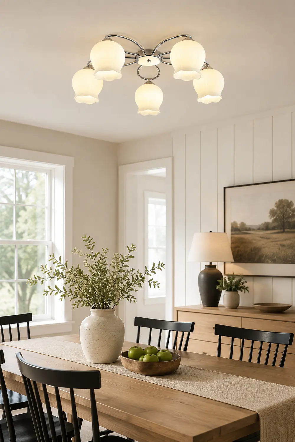 Floral Glass Ceiling Lamp - Lumpaz