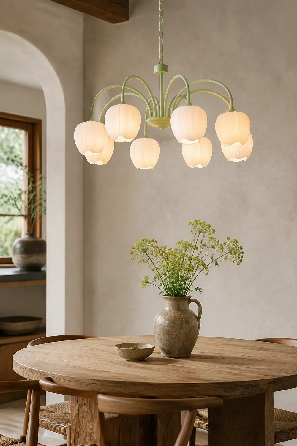 Tulip Matcha Chandelier - Lumpaz