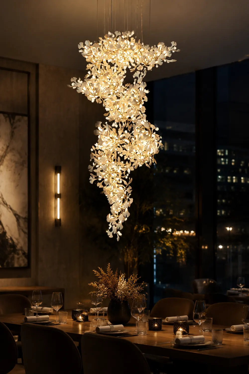 Gingko Chandelier F - Lumpaz