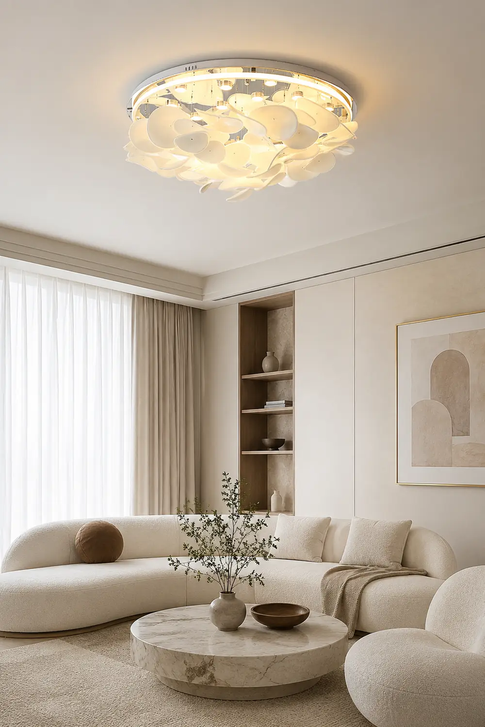 French Radici Petal Ceiling Lamp - Lumpaz