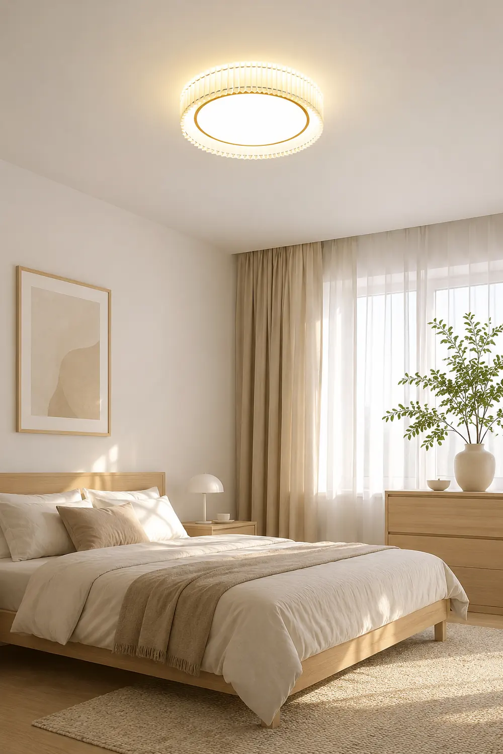 Round Pleated Ceiling Lamp - Lumpaz
