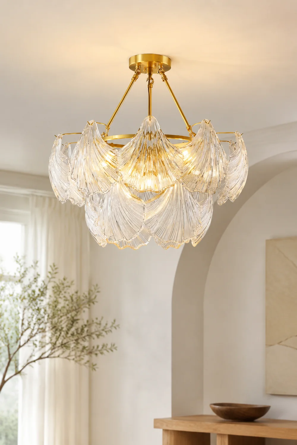 Ribbed Shell Ceiling light - Lumpaz