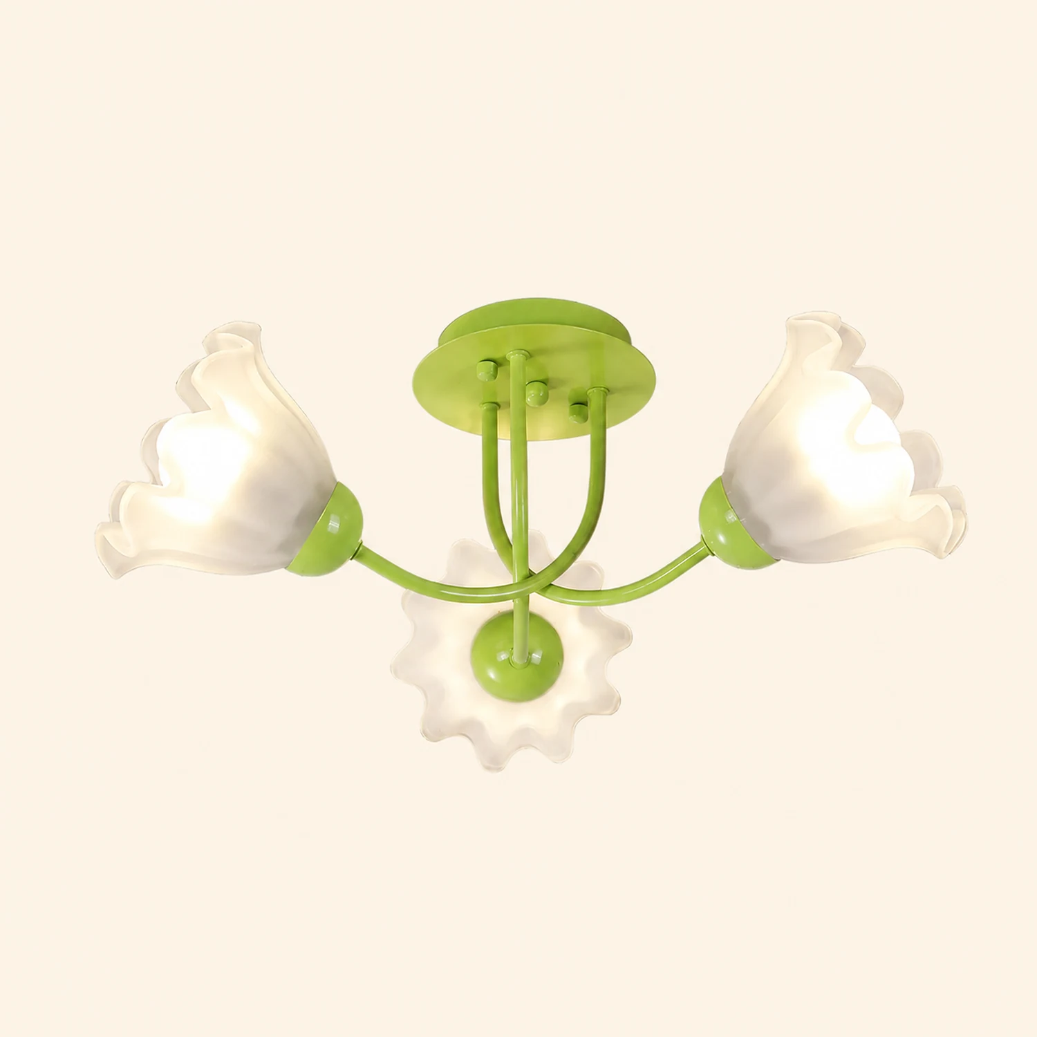 Floral Sculpted Ceiling Lamp - Lumpaz