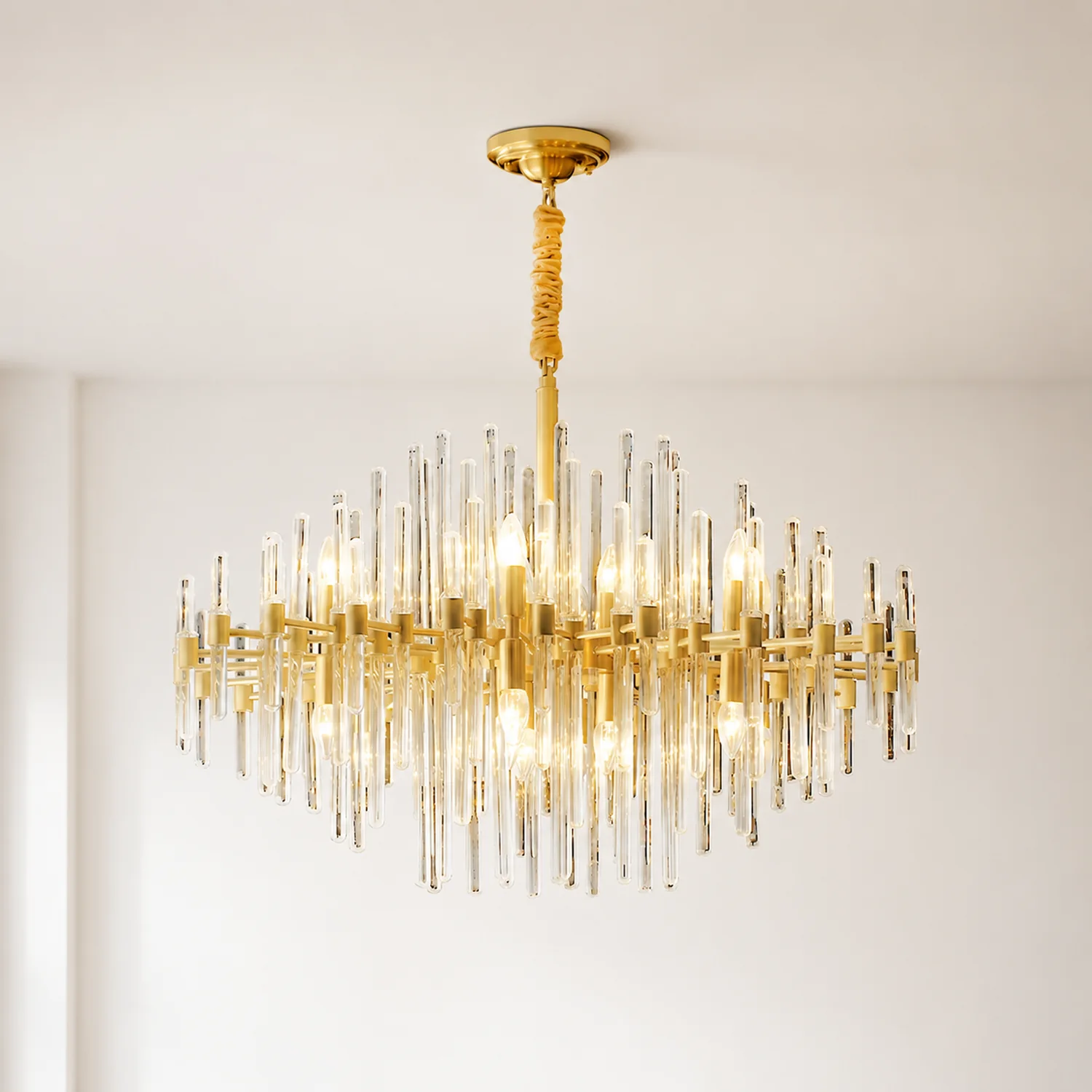 Vintage Antique Brass Chandelier - Lumpaz
