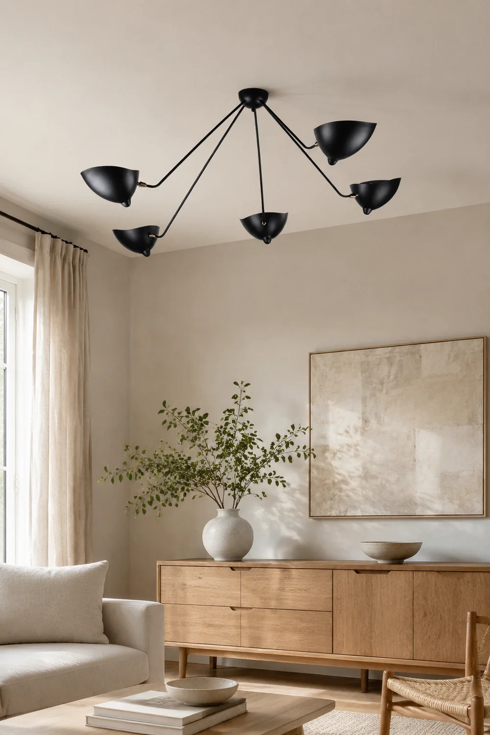 Serge Mouille Ceiling Lamp B - Lumpaz