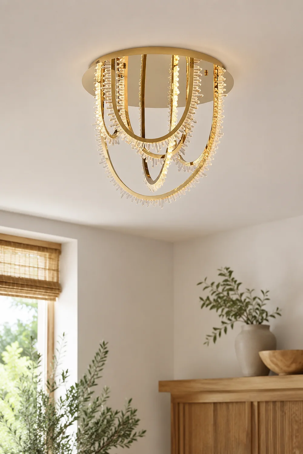 Crystal Corde Ceiling Light - Lumpaz