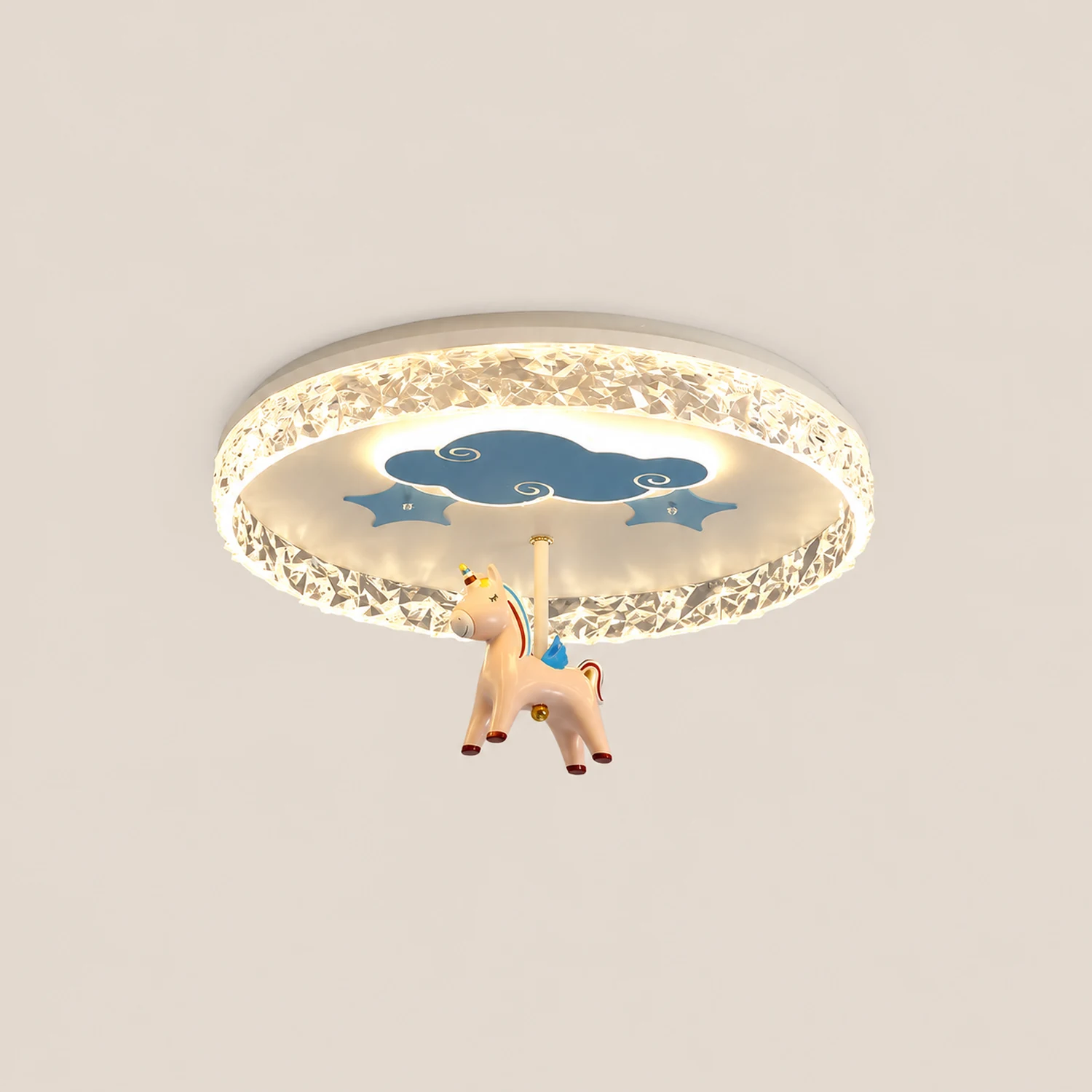 Round Carousel Children's Ceiling Lamp - Lumpaz