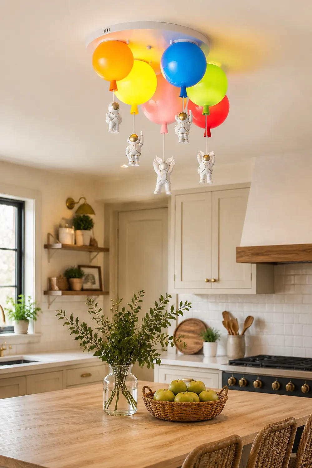 Astronaut Glossy Balloon Ceiling Lamp - Lumpaz