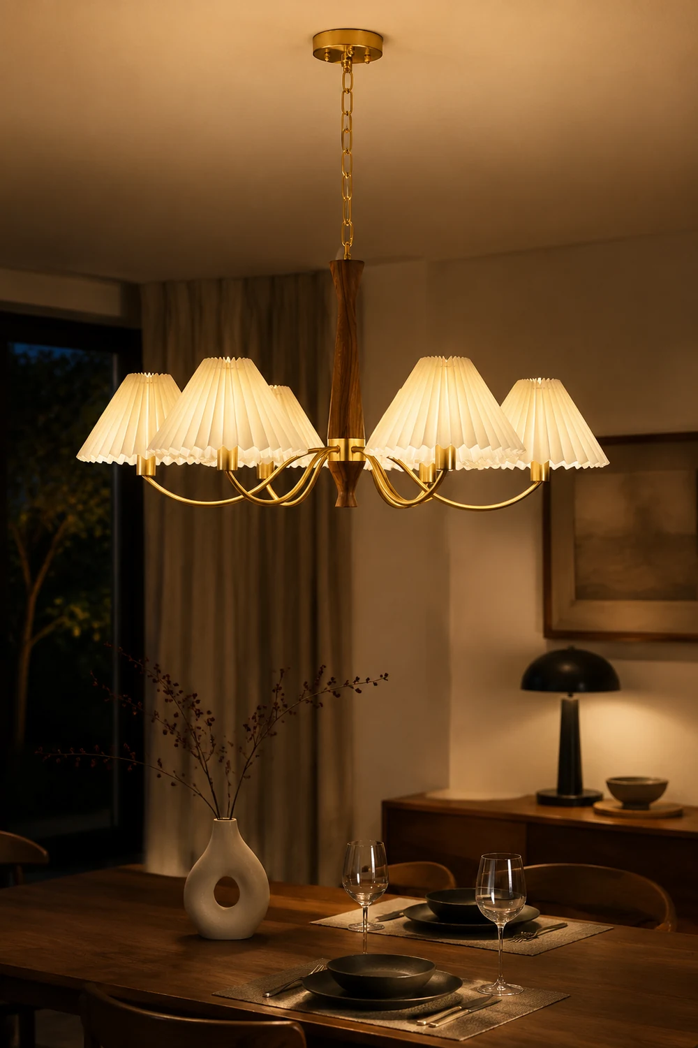 Pleated Chandelier - Lumpaz