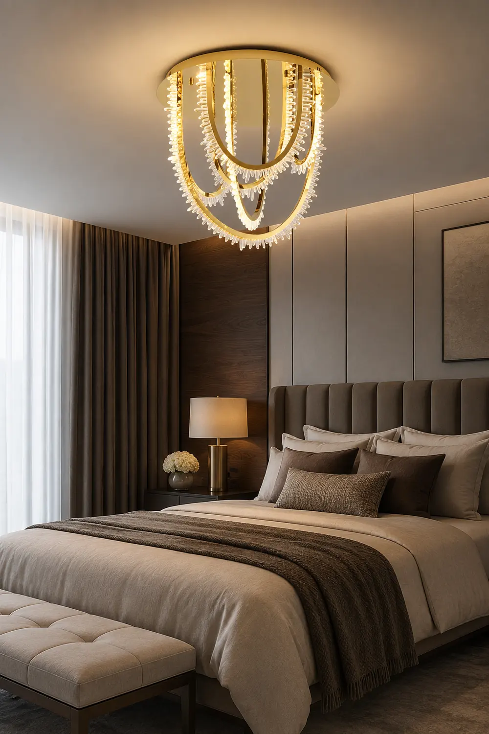 Crystal Corde Ceiling Light - Lumpaz