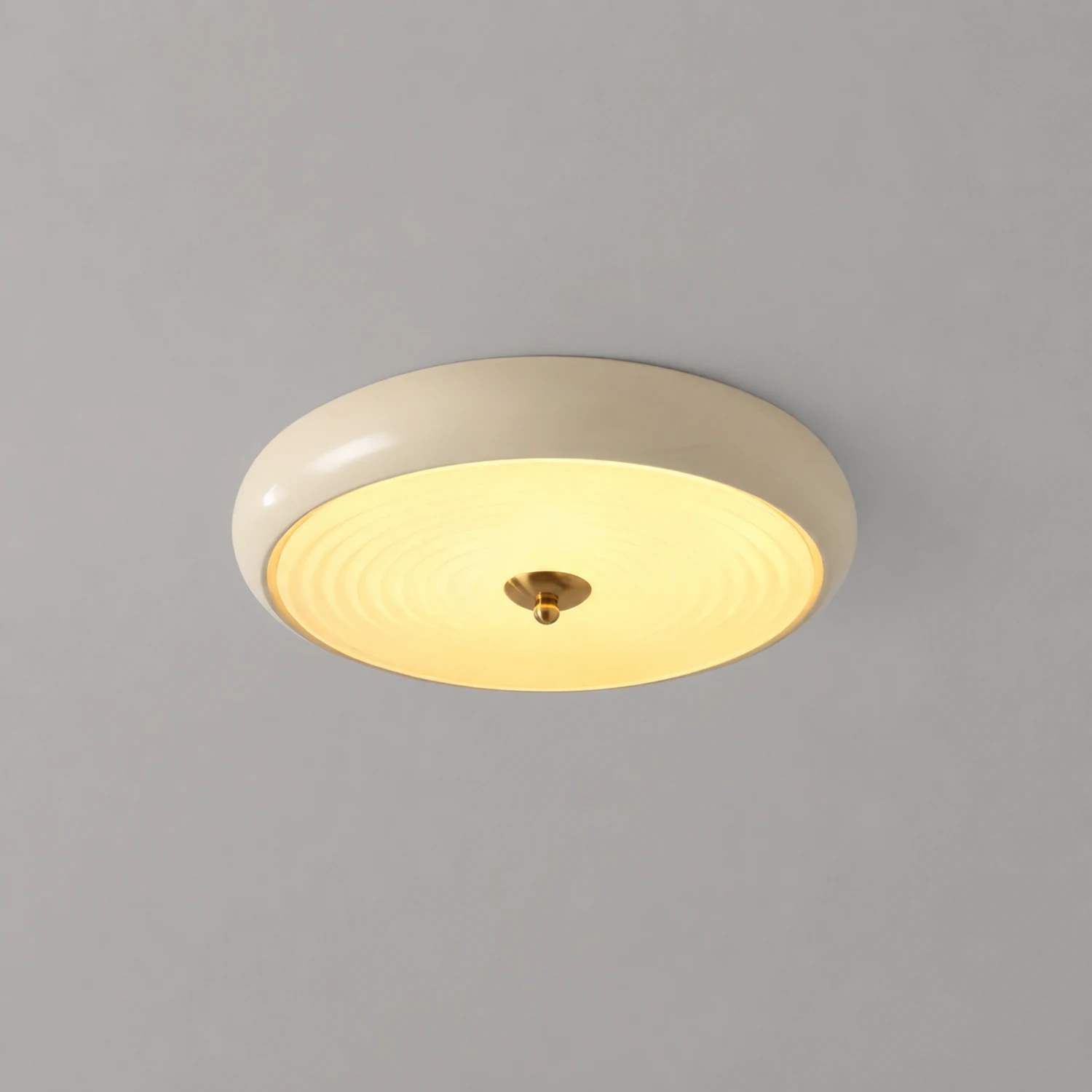 Ripple Cream Ceiling Lamp - Lumpaz