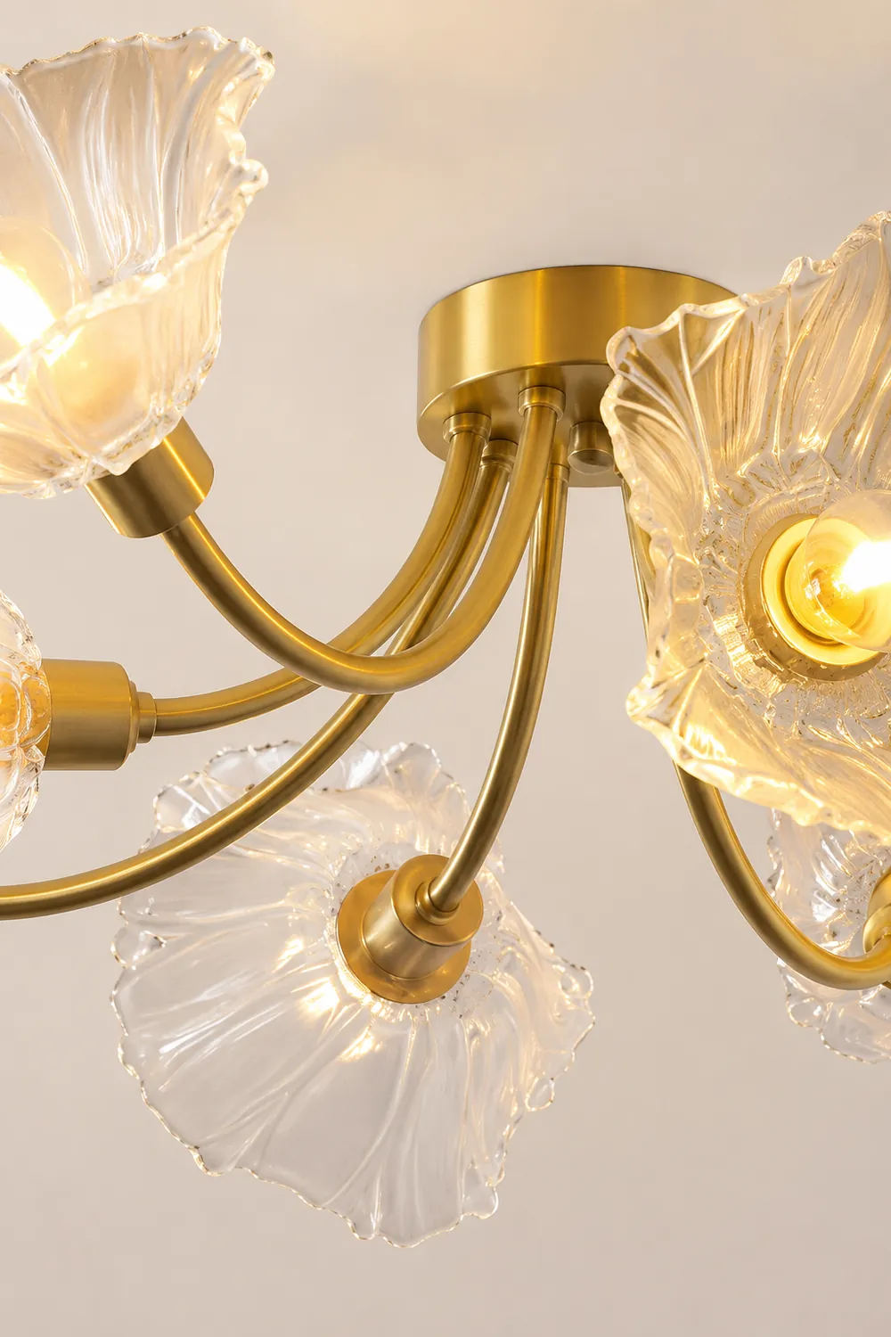Kalin Flower Glass Ceiling Lamp - Lumpaz