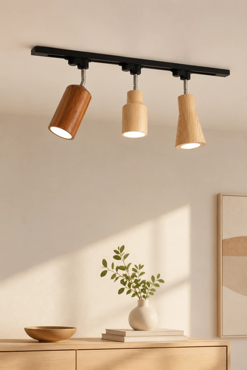 Wood Track Ceiling Lamp - Lumpaz