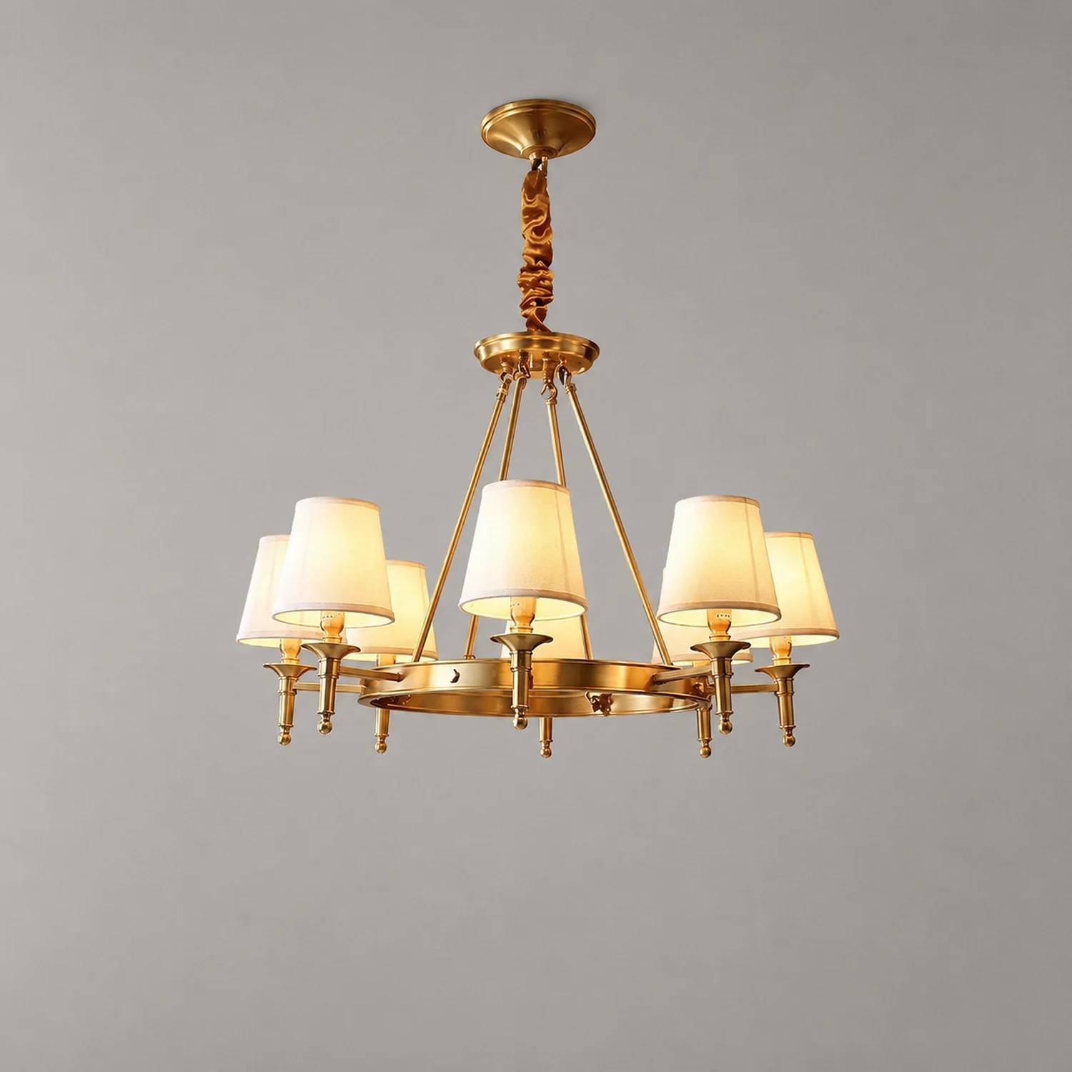 Antique Brass Chandelier - Lumpaz